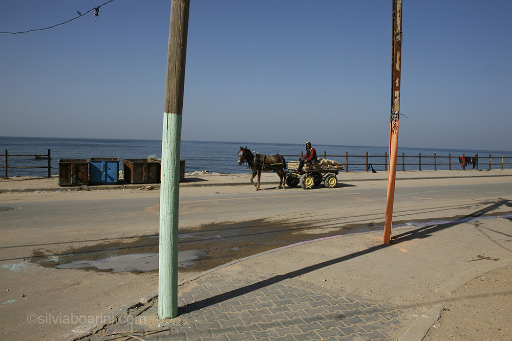 Al Shati unravels along the seafront north of Gaza city. Many inhabitants complain that over the years sea moisture has damaged many of the homes both inside and outside. Although the make-over is a temporary cosmetic solution, locals believe it will still enhance the area. Al Shati, Gaza